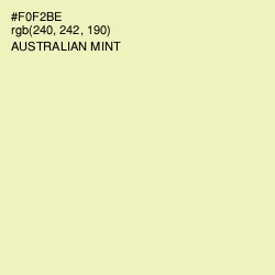 #F0F2BE - Australian Mint Color Image